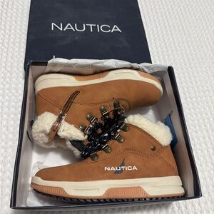 Nautica Tan Winter Boots with Cozy Lining